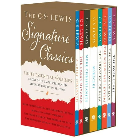 The C. S. Lewis Signature Classics (8-Volume Box Set) : An Anthology of 8 C. S. Lewis Titles: Mere Christianity, the Screwtape Letters, Miracles, the Great Divorce, the Problem of Pain, a Grief Observed, the Abolition of Man, and the Four Loves (Paperback)