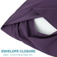 thumbnail image 5 of PiccoCasa 2 Packs Microfiber Pillowcases with Envelope Closure, Non-Standard Purple, 5 of 8