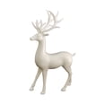 thumbnail image 1 of Estatua de ciervo, escultura animal, adorno, coleccionable, artículo artesanal, reno De pie blanco, 1 of 7