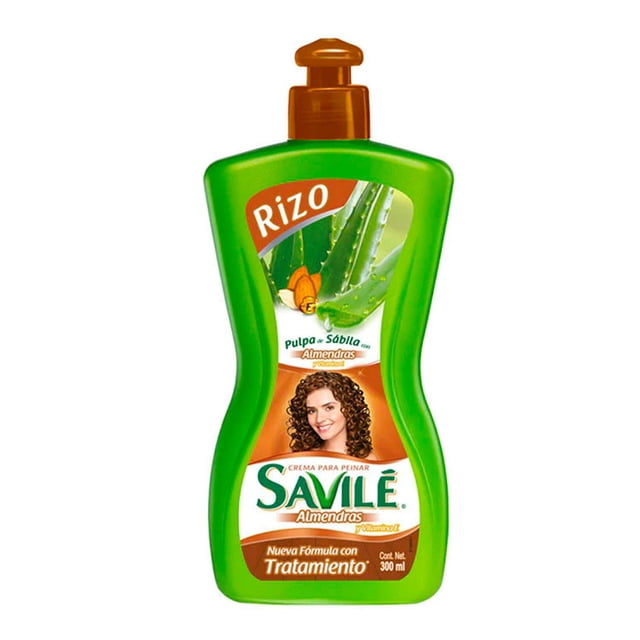 Crema para peinar Savilé rizo pulpa de sábila con almendras y vitamina E 300 ml