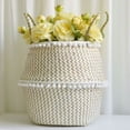 thumbnail image 2 of Handmade Straw Rattan Laundry Storage Baskets Knitted Flower Basket Household Decoration, 2 of 3