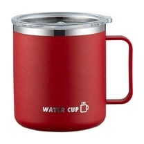Gnmfd Leak Proof Coffee Travel Mug coffee cups with lids 14oz Stainless Steel Insulated Tumbler with Push Lid&Vacuum for Coffee Tea Office Travel Home, Gifts for Men Women Dad Christmas BirthdayRed