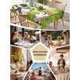thumbnail image 5 of Japanese Aquatian Dogs Table Cloth, Waterproof Tablecloth for Rectangle Tables, Cute Cats Spring Green Trees Hills Reusable Washable Fabric Table Cover for Restaurant Kitchen Dining Tables 60"x102", 5 of 9