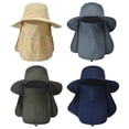 thumbnail image 3 of Sombrero De Pesca Al Aire Libre Sombrero De Protección Solar Transpirable Cubierta De Solapa Desmontable Sombrero Boonie Para Hombres Y Mujeres Vogacara AP008013-01, 3 of 6