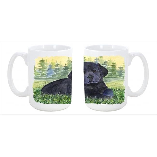 Carolines Treasures SS8343CM15 Labrador Dishwasher Safe Microwavable Ceramic Coffee Mug 15 oz.