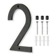 thumbnail image 1 of Uxcell Black House Number, House Address Numbers Sign Large Floating Number 2, 1 of 6