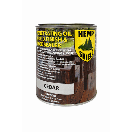 Hemp Shield Wood Deck Sealer Cedar (1 Quart)