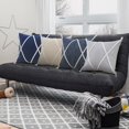 thumbnail image 3 of LR Home Ox Bay Hand-Woven Tan/White Geometric All-Natural Cotton Pillow Cover, 3 of 9