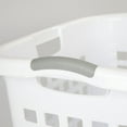 thumbnail image 6 of Sterilite Ultra Easy Carry Plastic Laundry Basket Hamper, White (8 Pack), 6 of 7