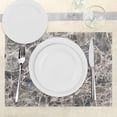 thumbnail image 3 of Ambesonne Marble Print Place Mats Set of 4, Ceramic Style Grunge, Standard Size, Tan Beige Dark Taupe, 3 of 6