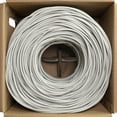 thumbnail image 3 of NavePoint Cat6 (CCA), 1000ft, Grey, Solid Bulk Ethernet Cable, 550MHz, 23AWG 4 Pair, Unshielded Twisted Pair (UTP), 3 of 3