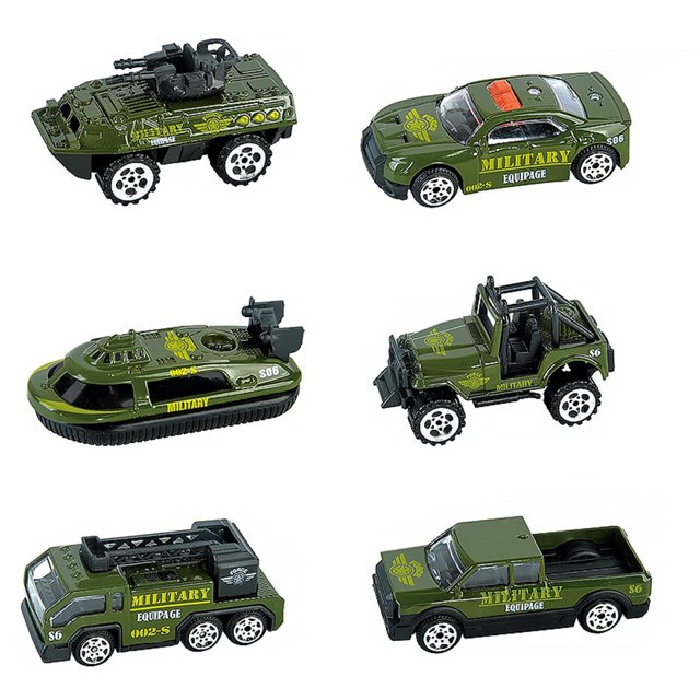 Aleación de juguetes de automóviles Fricción Powered Transport Vehicles Boys Girls Niños Conjunto educativo Fiesta Favors Favoritos Tipo 3 6 Piezas kenally FN001044-03B