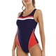 thumbnail image 4 of Traje de baño deportivo para mujer Traje de baño sin espalda cómodo con bloqueo de color conservador OAVQHLG3B Store lin121212, 4 of 4