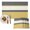 Gray Yellow, variant on Yellow Morocco Placemats Set of 6, Geometric Grey Stripes Modern Washable Wipeable Table Mats for Dining Tables, Indoor Outdoor Kitchen Place Mats for Holiday Party Table Decor