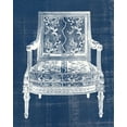 thumbnail image 2 of Vision Studio  12x14 Black Ornate Wood Framed with Double Matting Museum Art Print Titled - Antique Chair Blueprint VI, 2 of 4