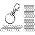 thumbnail image 1 of 30 llaveros, pulido de metal, ganchos de anillo desmontables, llavero con mosquetones giratorios para llaves esquí esquí Gafas de esquí, 1 of 5