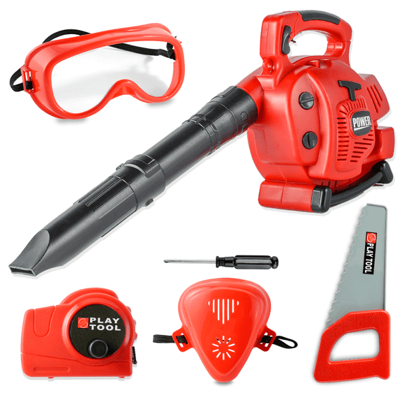 YCFUN Toy Leaf Blower for Kids, Pretend Play Leaf Blower Kids Garden Tool Set with Air and Sound, Outdoor Toddler Toys for Boys Girls