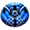 ASAER Snow Tube - Air Tube 39 Inch Inflatable Snow/Sled with Rapid Valves - Aqua Leisure Winter Inflatable Round Snow Tube with vinyl tube repair kit - With thickening bottom of 50mm!!(Blue)