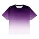 thumbnail image 4 of Tops para hombre, blusas y camisas de manga corta con cuello redondo para hombre, blusa informal grande con cuello redondo y manga corta degradada, blusa de poliéster para hombre, 4 of 5