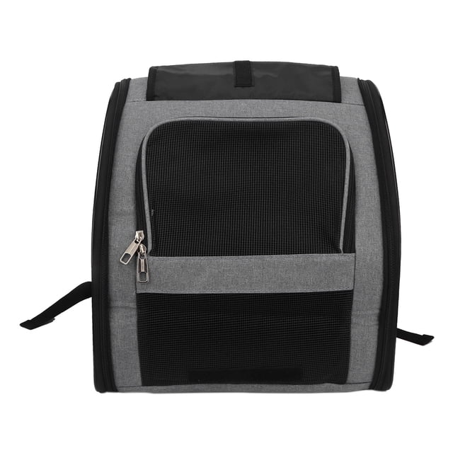 Cat Backpack Carrier, Cat Traveler Backpack Adjustable Breathable 4 Ventilation Grids Built In For Small Medium Pets For Outdoor Purple,Grey