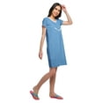 thumbnail image 4 of Moomaya Chemise de Nuit d'Allaitement à Col Rond pour Femmes, Manches Courtes Imprimées, 4 of 5