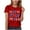 Red, variant on ZhuoLiL Toddler Girls Shirts Size 4T Girls' Printed Short Sleeve T-Shirt - Round Neck Summer Top
