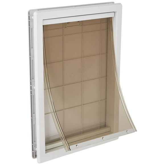 Ideal Pet Produits Série Designer Porte pour Animaux en Plastique avec Cadre Télescopique, Extra-Large, Taille du Rabat 10.5 Pouces x 15 Pouces