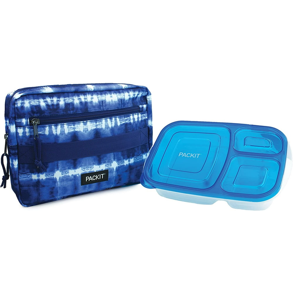 PackIt 33818 Freezable Bento Box Set Freezable Sleeve and Reusable