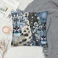 thumbnail image 2 of Orinice Snow Leopards Graphic Decorative Pillow Cover for Home, Couch, Living Room, Bed Sofa - Printed on Both Sides - All Seasons Pillowcase 1PC 18x18in, 2 of 5