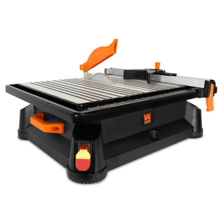 WEN 6.5-Amp 7-Inch Portable Wet Tile Saw with Fence and Miter Gauge,