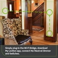 thumbnail image 2 of Atenuador inteligente Leviton Decora No-Neutral con kit de puente Wi-Fi, 2 of 7