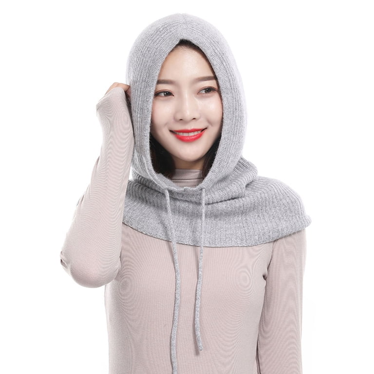 Generic Winter Hats for Women, Blend Hooded Scarf Hat for  display picture 3