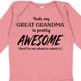thumbnail image 4 of Inktastic Yeah My Great Grandma is Pretty Awesome Boys or Girls Long Sleeve Baby Bodysuit, 4 of 5