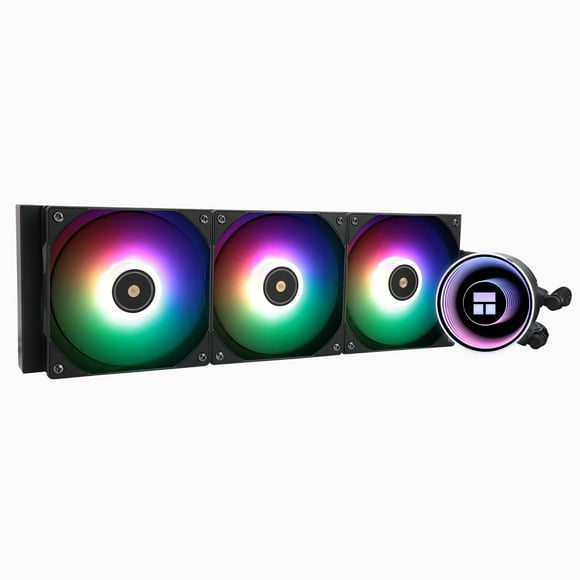 Thermalrlght Frozen Notte 360 Noir ARGB v2 Refroidisseur d'Eau CPU, 360 Noir CPU Spécifications, 3 Ventilateurs PWM, S-FDB v2 Roulements, Adapté pour AMD/AM4 AM5, Inte