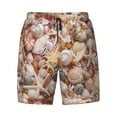 thumbnail image 4 of Lsque Mens Swim Trunks Colorful Seashells Pattern - Bathing Suit Compression Liner - Beach Swim Shorts Swimwear - (S-3XL) - Stretch Quick Dry -Small, 4 of 9