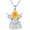 Highland Cow, variant on SOULMEET S925 Sterling Silver Animals Pendant 7A Cubic Zirconia Panda/Elephant/Owl/Hummingbird/Cow/Mouse/Giraffe/Lion/Chicken/Monkey/Parrot/Bird Necklaces for Women