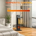 thumbnail image 6 of HOMCOM 31" Freestanding Electric Heater for Indoor Use with Oscillation, Timer, Remote, 1400W, Black, 6 of 9