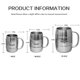 thumbnail image 5 of Beer Stein Yaagolo, aislante, acero inoxidable, doble pared, 1 litro, 5 of 6