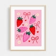 thumbnail image 2 of Sweet Berry Delight - Digital Art Fruit Illustration Pattern Whimsical Watercolor Kitchen Decor Floral Unframed Wall Art Print 16 x 20 inches, 2 of 4