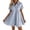 BU2-Dress, variant on Casual Mini Dresses for Women Striped Short Sleeve Button Front Turn Down Collar Relaxed Fit Knit Shirt Dress BU1 L