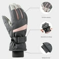 thumbnail image 6 of Women's Lotus Root Pink Warm Ski Gloves - Size M One Size Fits All Waterproof Snowboard Gloves with Touchscreen and Pocket, 6 of 8