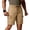 Khaki, variant on Men's Olive Green Cargo Shorts With Side Pockets And Drawstring Waist Featuring Relaxed Fit Cuts For Summer Outdoor Work Army Green L