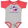 thumbnail image 3 of Inktastic My 1st 4th of July with Stars and Cupcake Boys or Girls Baby Bodysuit, 3 of 5