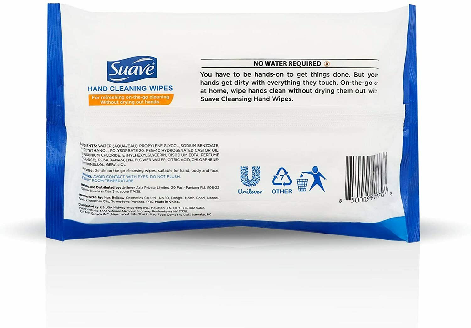 Suave Hand Cleaning Wet Wipes 24 x 48 PCS 