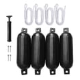 thumbnail image 4 of 4Pcs Boat s, Boat  Protection with Inflatable Pin, Air Pump, Marine Docking Inflatable Marine for Pontoon Boats, Marine Black, 4 of 10