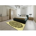 thumbnail image 4 of Ahgly Company Indoor Square Patterned Dark Bronze Brown Area Rugs, 8' Square, 4 of 6