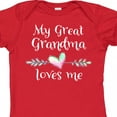 thumbnail image 4 of Inktastic My Great Grandma Loves Me Heart Great Grandchild Boys or Girls Baby Bodysuit, 4 of 5