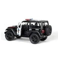 thumbnail image 3 of Kinsmart 5"" Die-Cast: 2018 Jeep Wrangler Rubicon Edición Policía (Negro/Blanco), 3 of 4