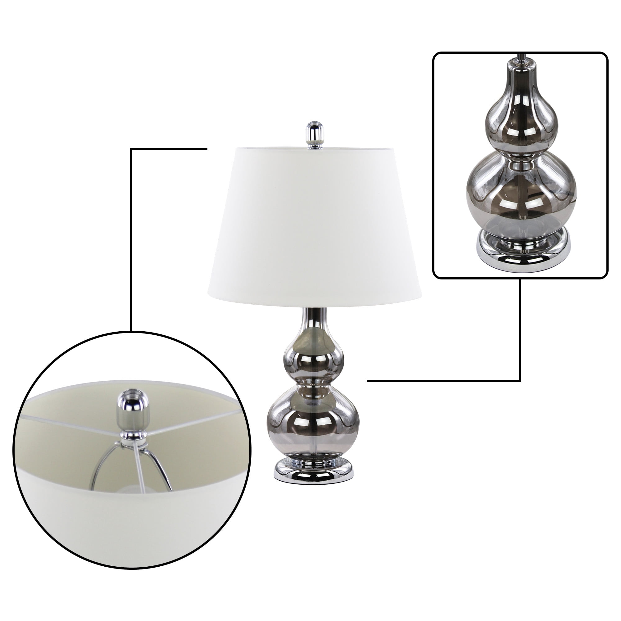 Abble 23" 2PK TABLE LAMP SET