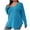 Blue, variant on Women Plus Size Fitted Sweaters Fall Winter 2024 Cute Pullover V Neck Knit Sweater Long Sleeve Basic Tops Shirt Jumper